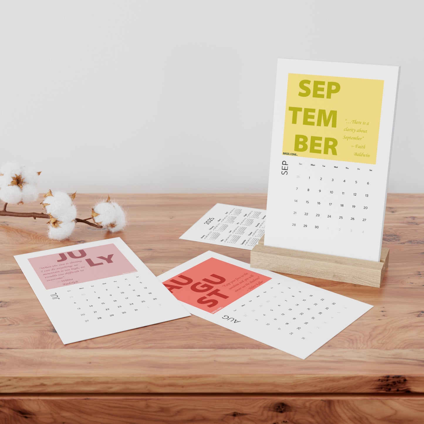 2025 Vertical Desktop Calendar