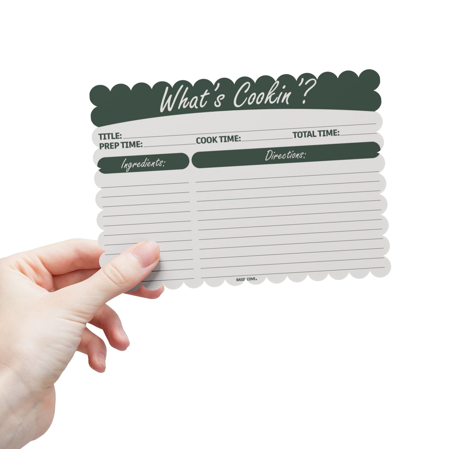 Recipe Log Note Card