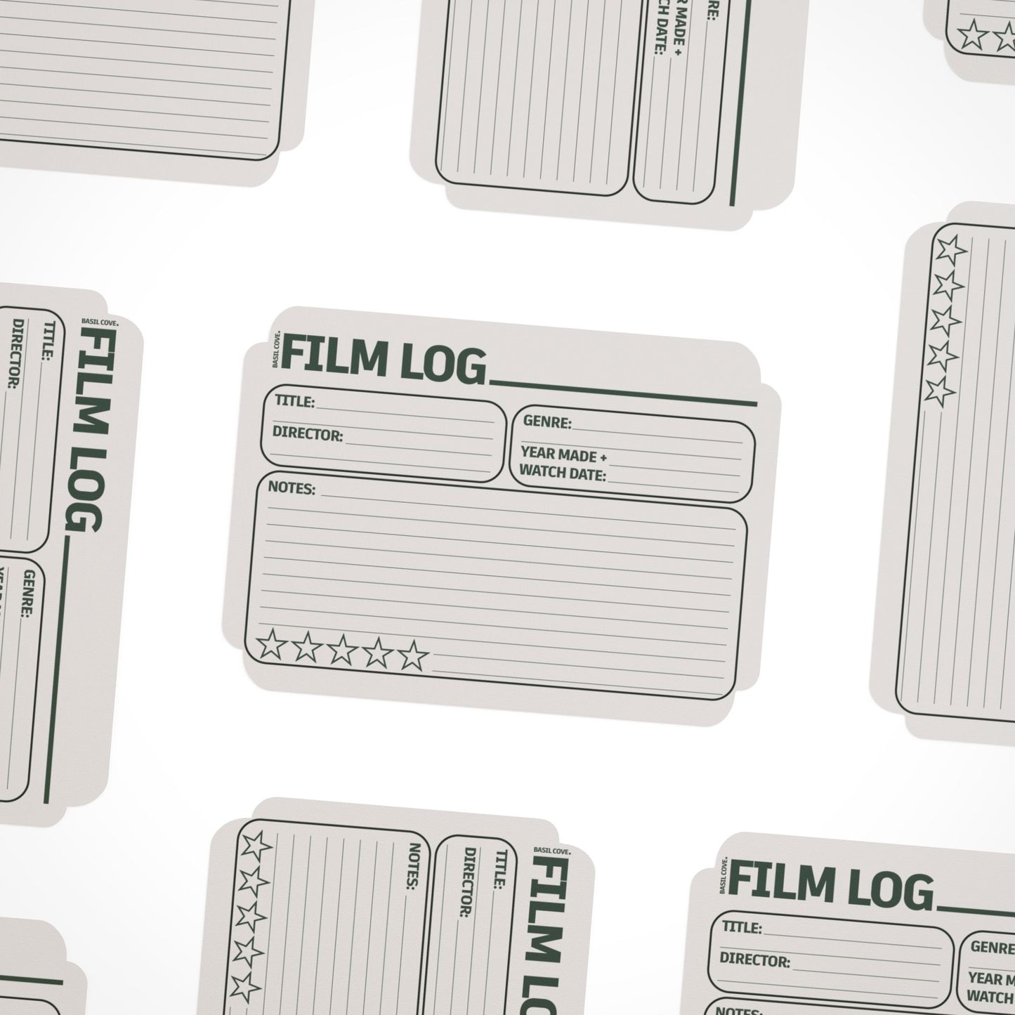 Film Log Note Card