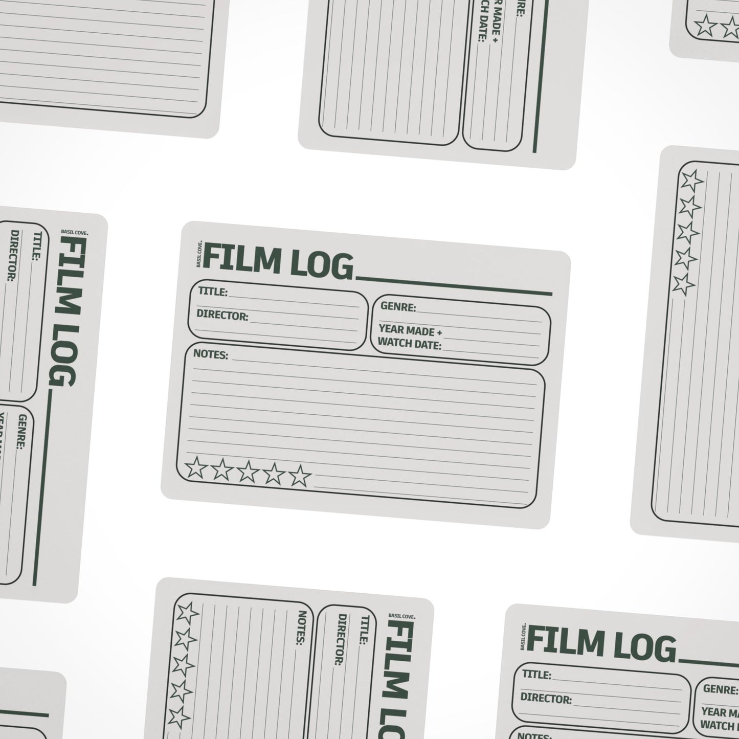 Film Log Note Card