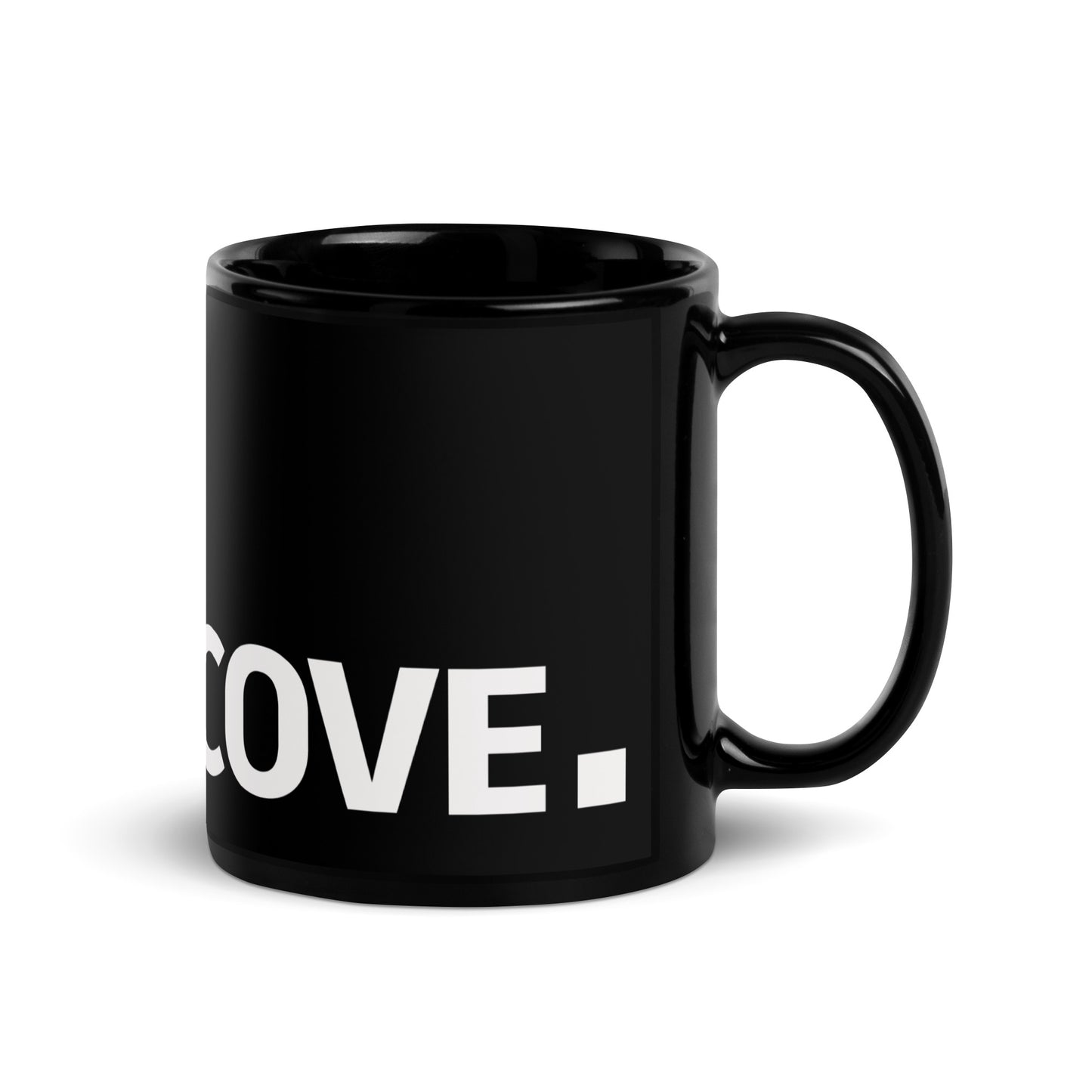 Basil Glossy Mug - Black