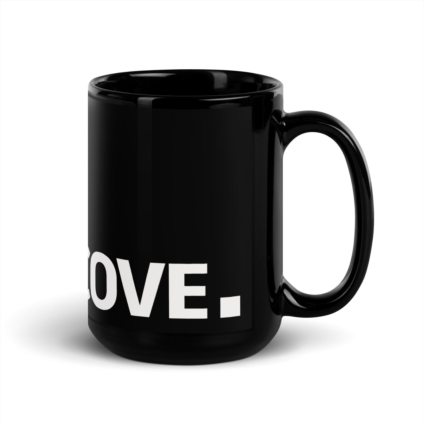 Basil Glossy Mug - Black