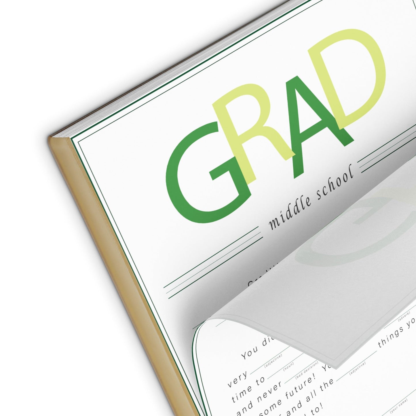 Grad Middle School Ad Lib Notepad