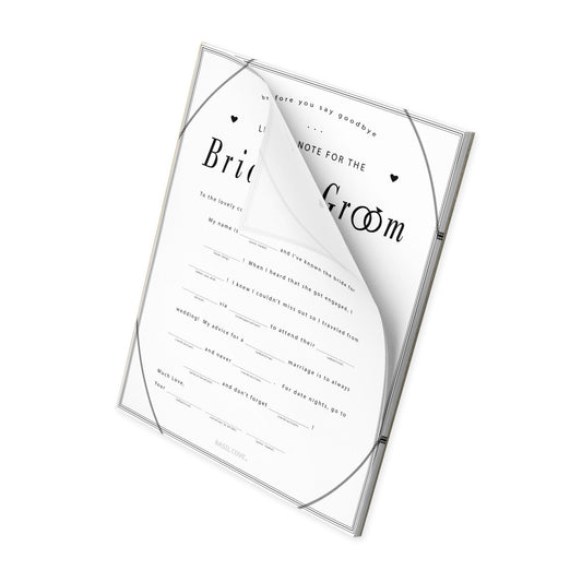 Wedding Bride Relative Ad Lib Notepad